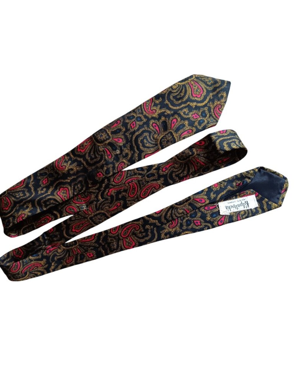 Vintage Necktie 1960's Mens Neck Tie By Maverick 54" 2.75" Mobster Mod Boss